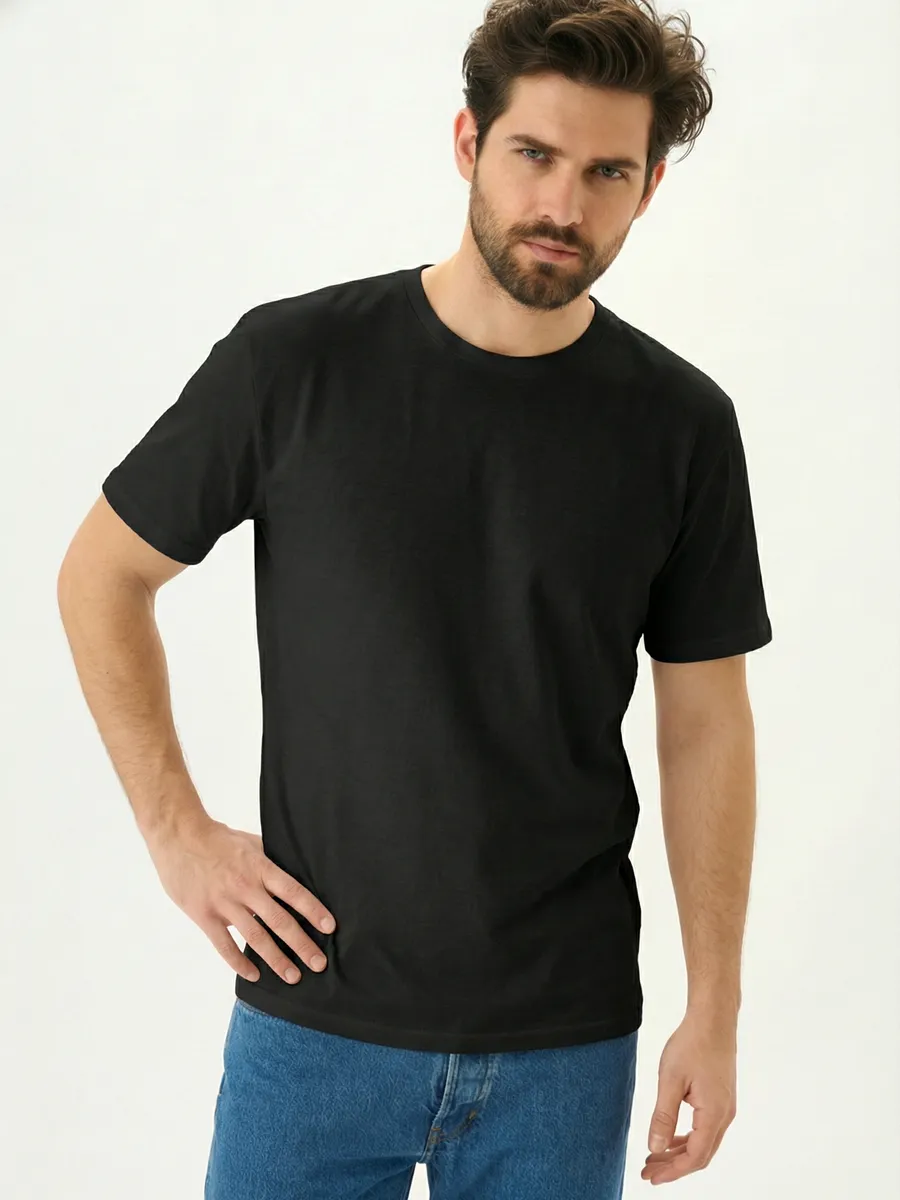 картинка Футболка базовая хлопковая от магазина Одежда+