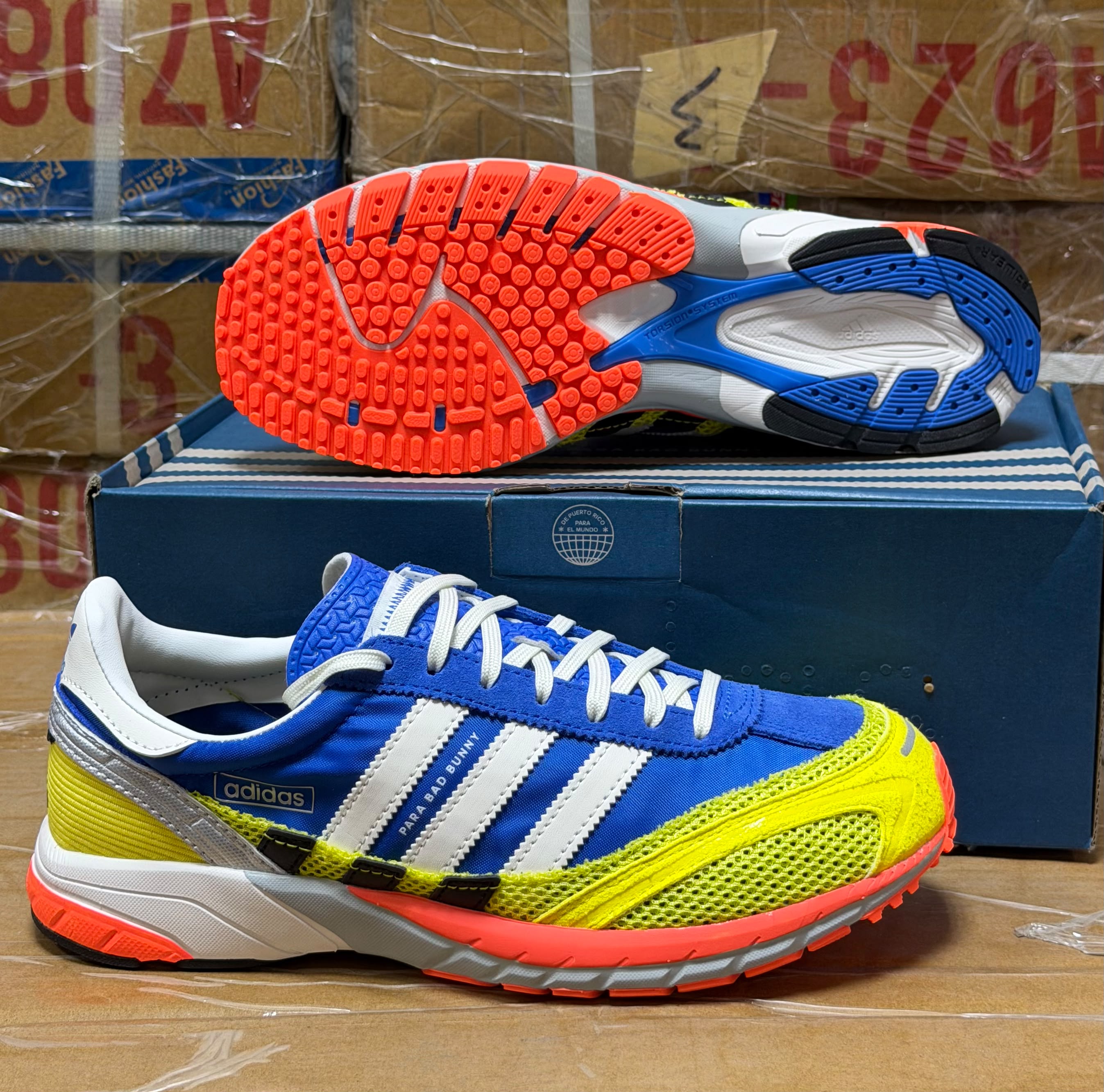 фото Мужские весенние кроссовки Adidas с ярким дизайном 811230 оптом с доставкой