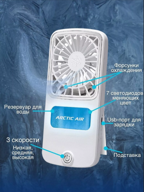 картинка Мини вентилятор ручной от магазина Одежда+