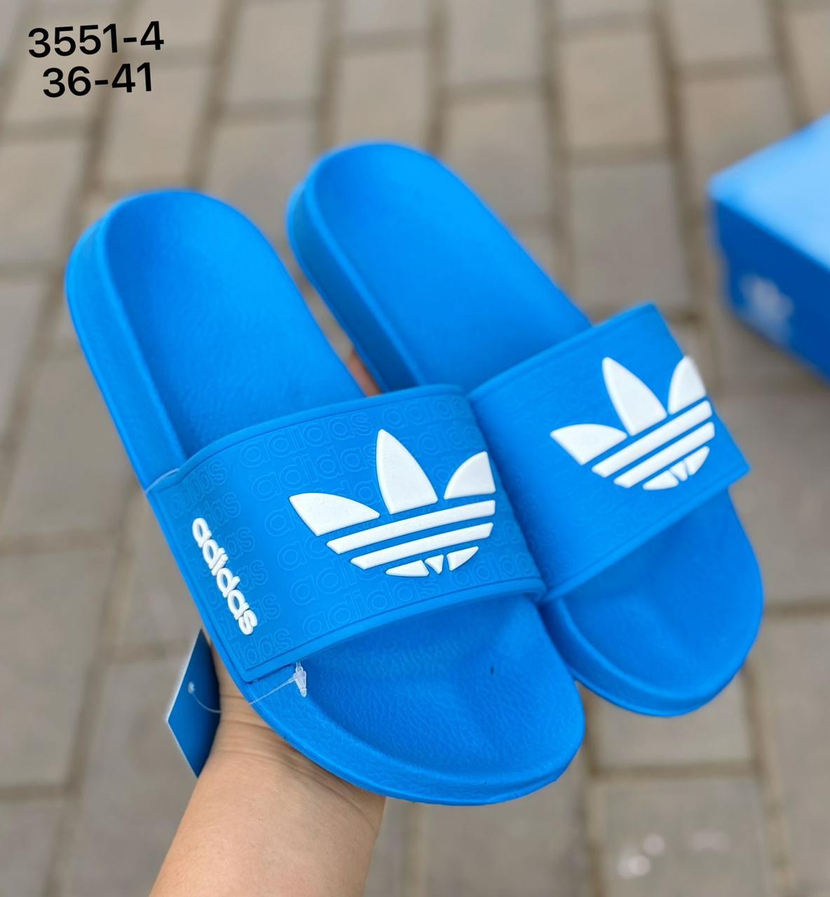 фото женские летние шлепанцы adidas 611240 оптом