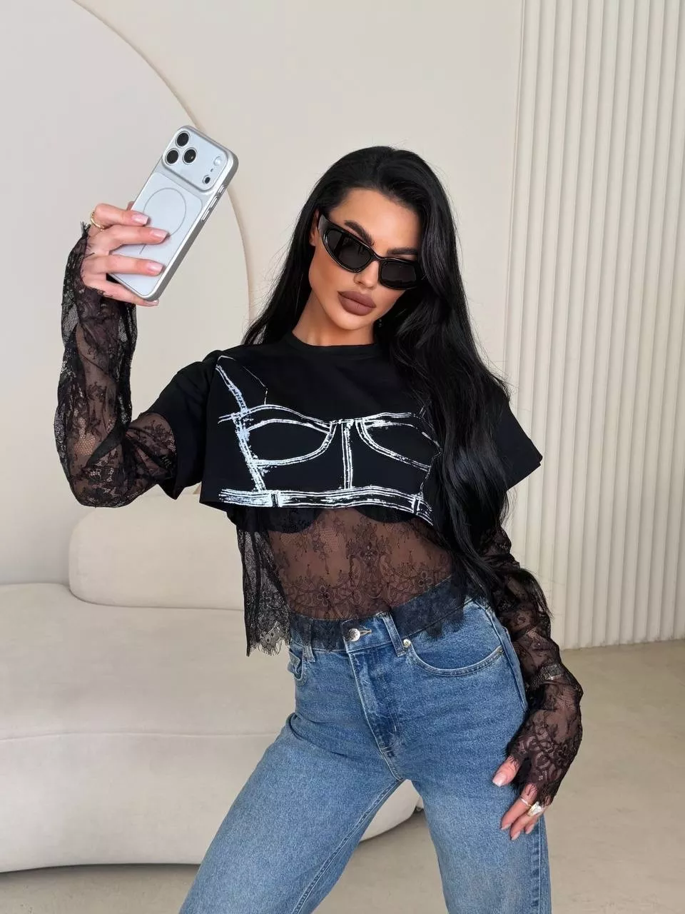 картинка Комплект футболка с лонгсливом от магазина Одежда+