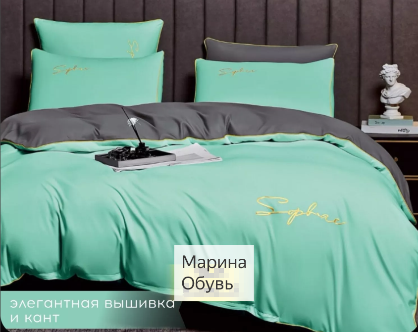 фото комплект постельного белья евро оптом