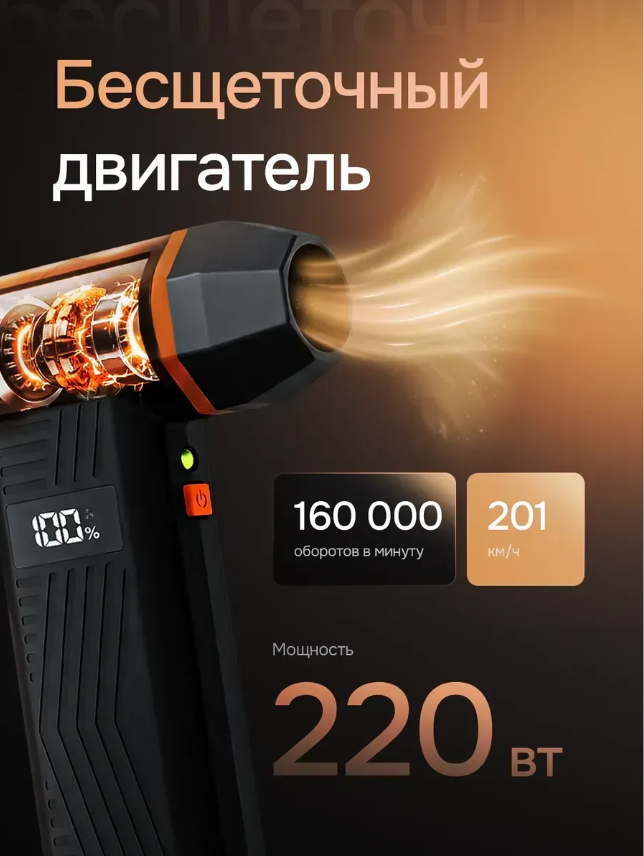 картинка Воздуходувка аккумуляторная пылесос для пк и авто от магазина Одежда+