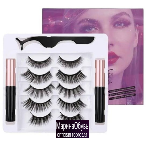 картинка Магнитные накладные ресницы многоразовые от магазина Одежда+
