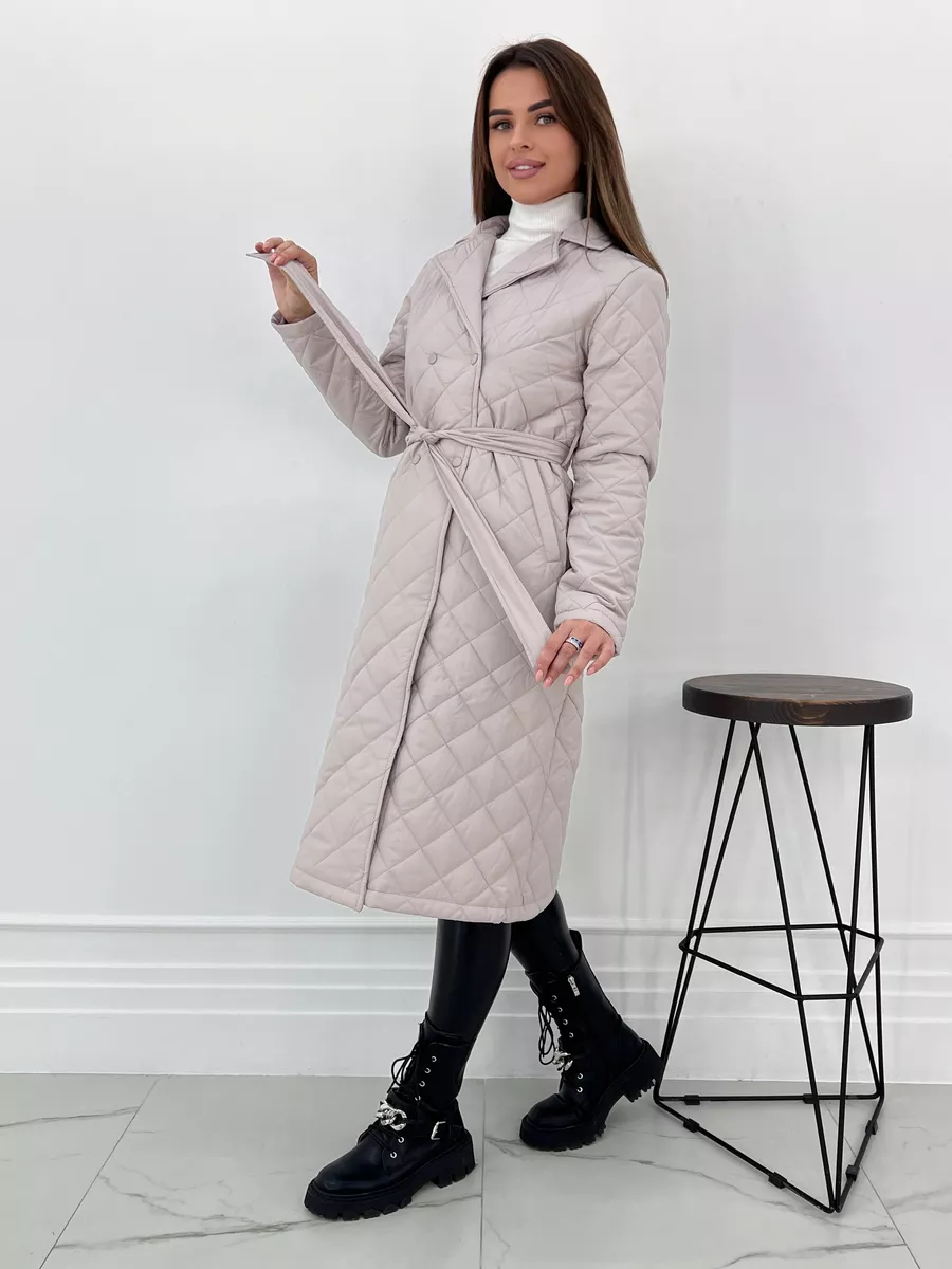 картинка Пальто куртка стеганое демисезонное от магазина Одежда+
