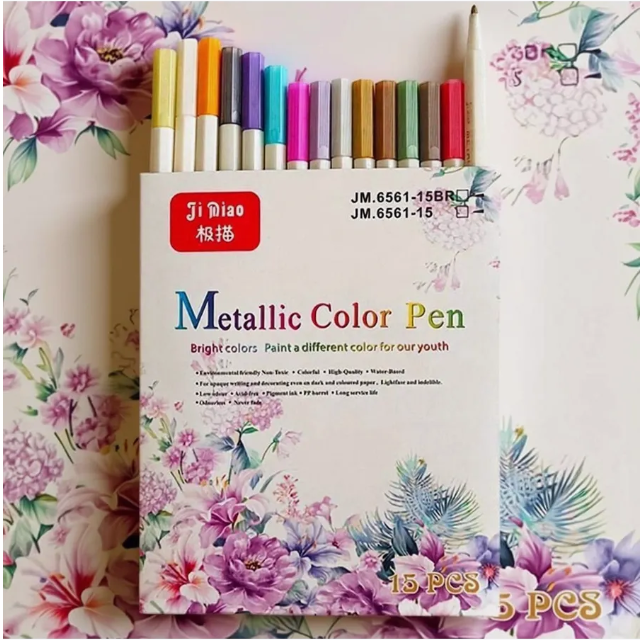 картинка Набор фломастеров линеровметалик 15 цветов от магазина Одежда+