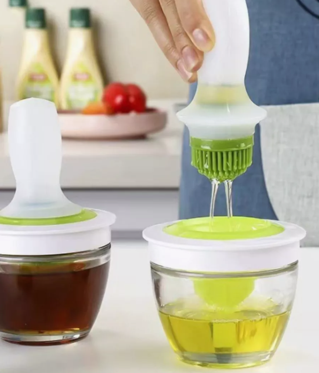 картинка Масленка стекляная с силиконовой кисточкой 200мл от магазина Одежда+