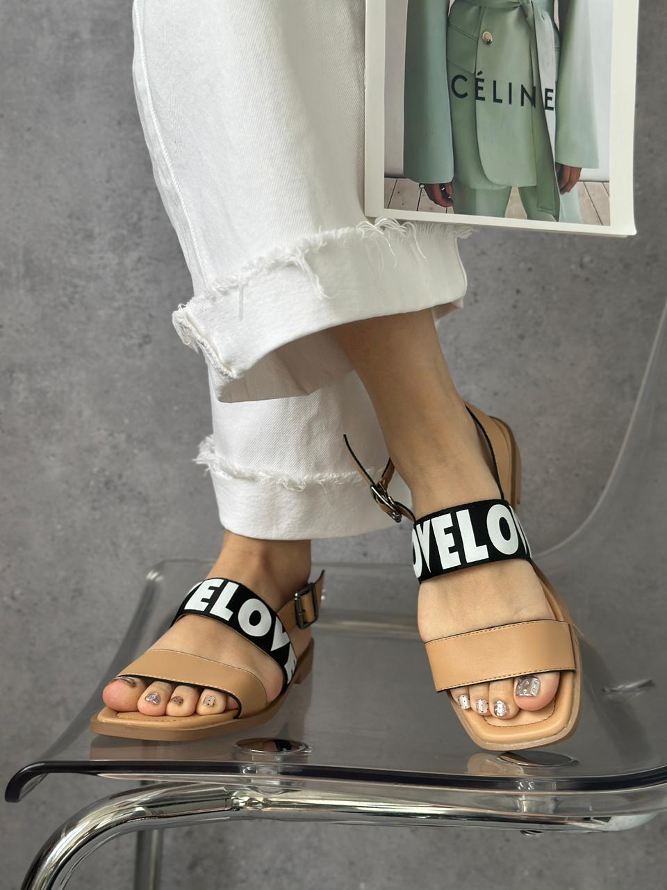 фото женские летние сандалии с декоративным ремешком 572677 оптом