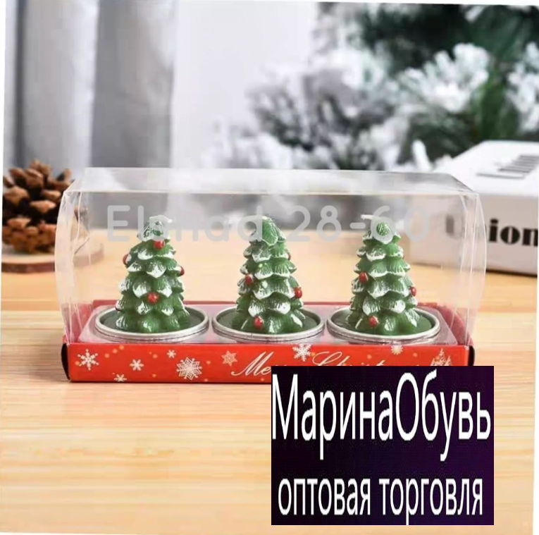 картинка Набор новогодних свечей 3в1 от магазина Одежда+