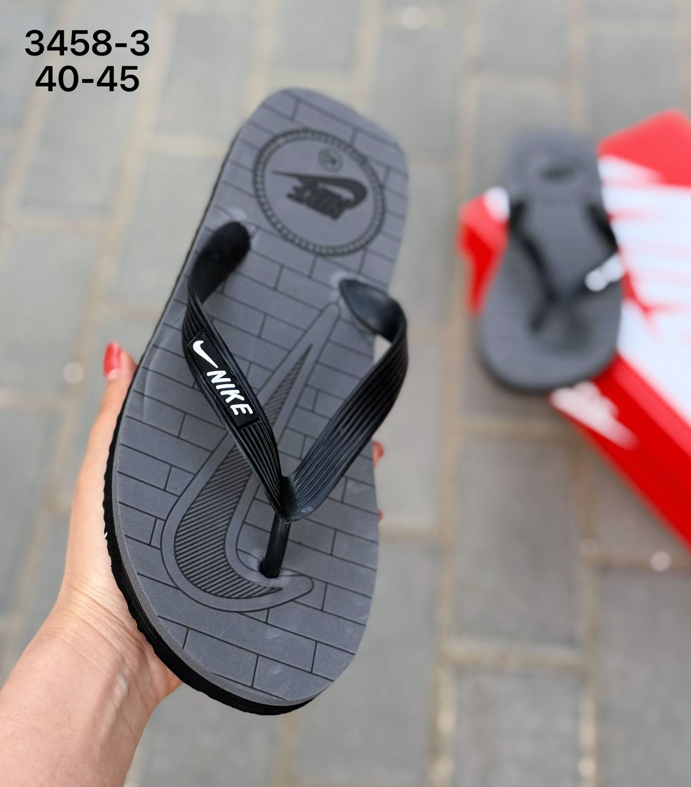 фото мужские летние шлепки nike 493721 оптом