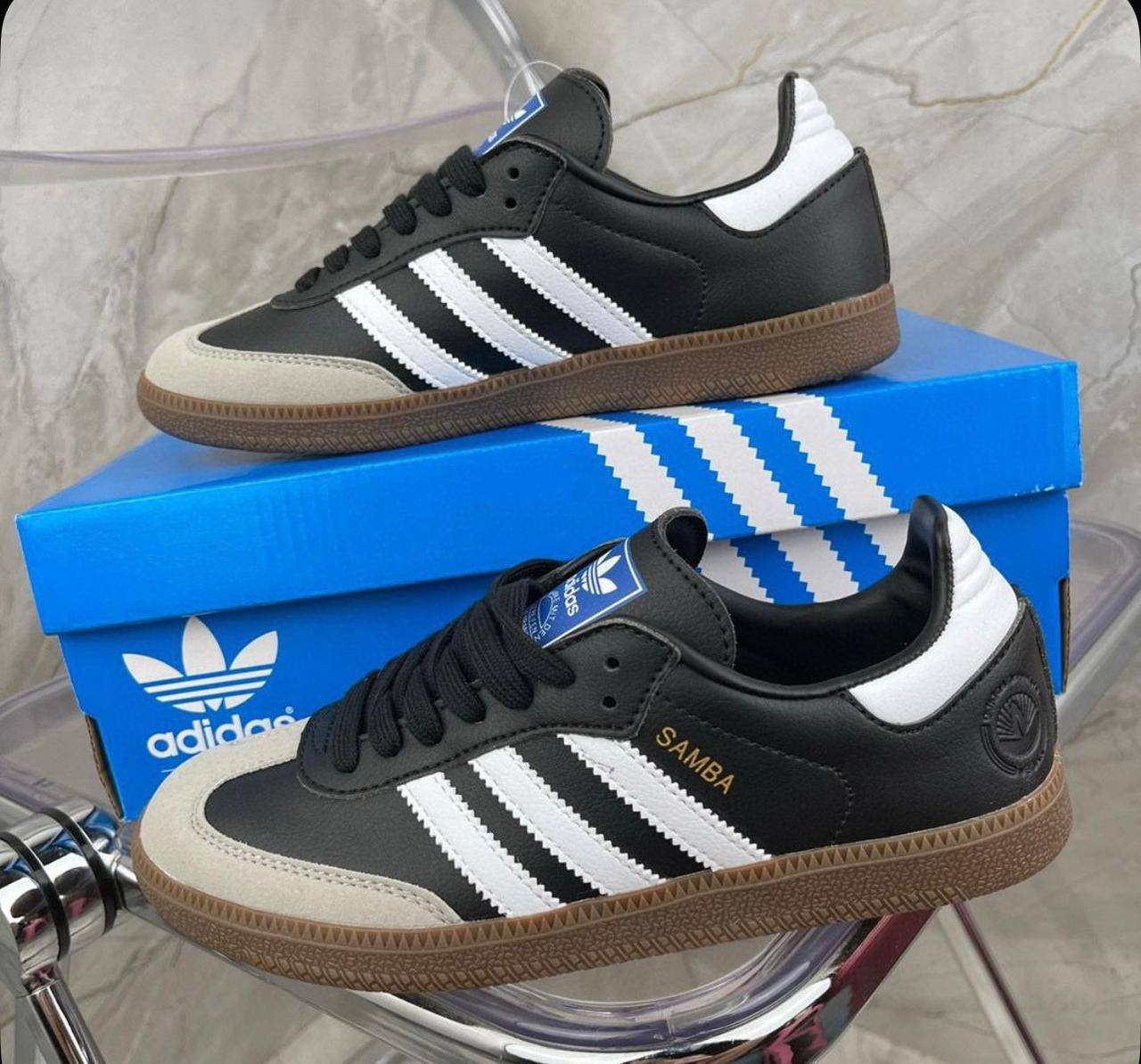 фото женские весенние кроссовки adidas samba 275171 оптом