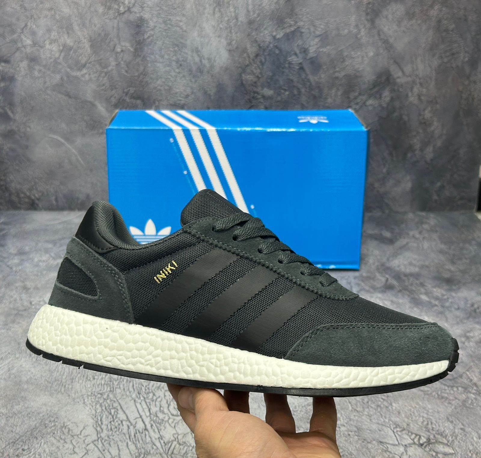 фото мужские кроссовки adidas iniki 245554 оптом