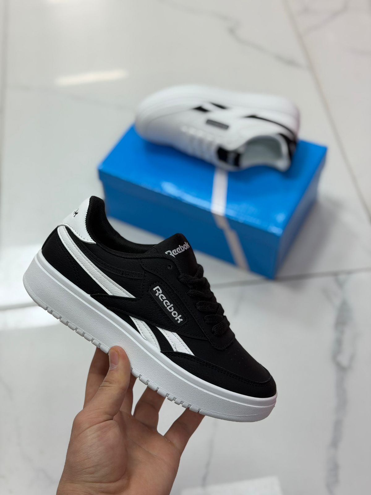 фото мужские черные кроссовки reebok 951486 оптом