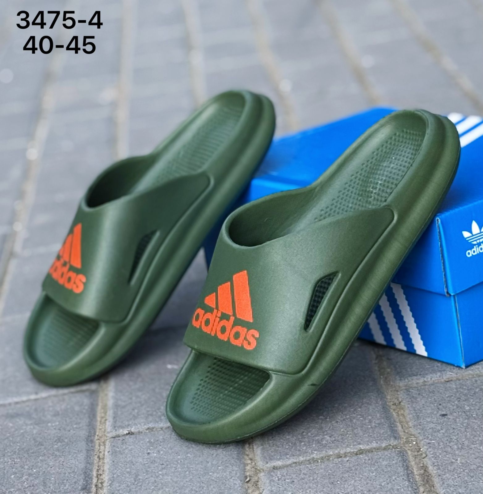 фото Мужские летние шлепки Adidas 204991 оптом в Москве