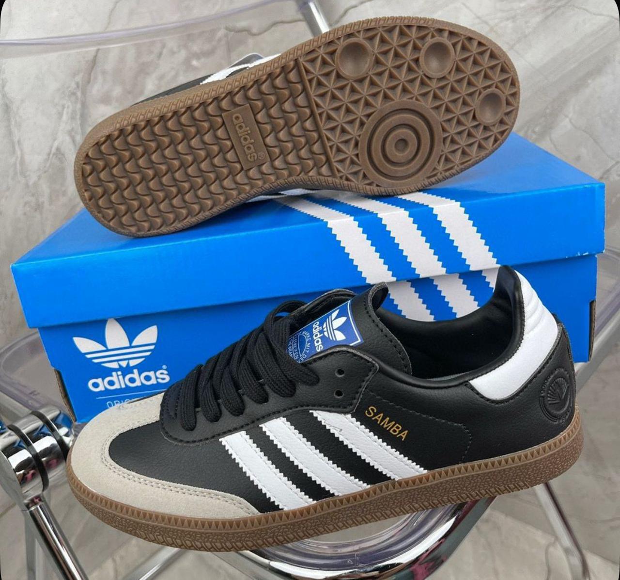 фото женские весенние кроссовки adidas samba 275171 оптом