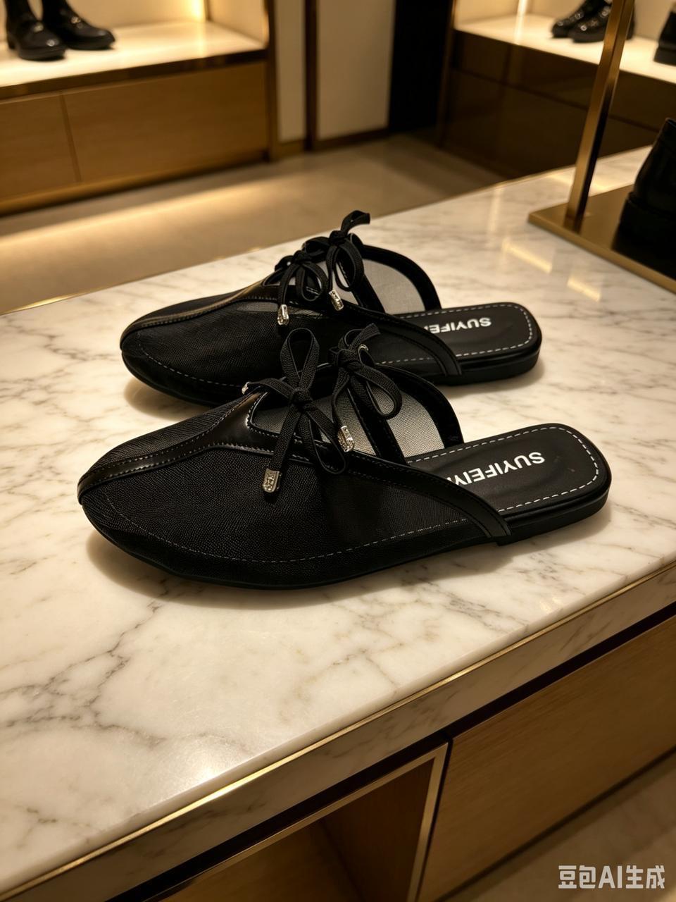 фото женские летние черные лоферы 477114 оптом