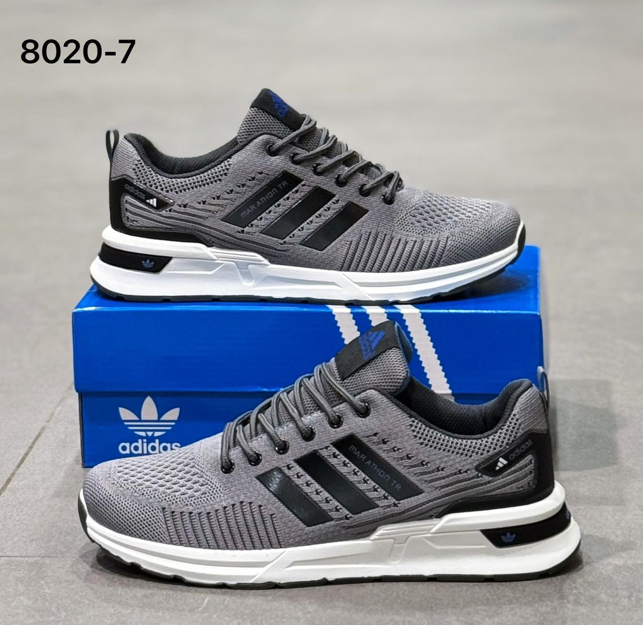 фото мужские серые кроссовки adidas 763974 оптом