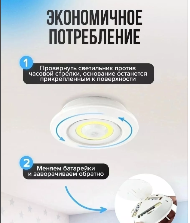 картинка Светильник потолочный светодиодный от магазина Одежда+