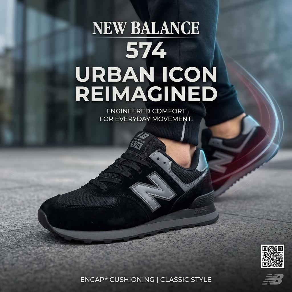 фото мужские осенние кроссовки new balance 574 184110 оптом