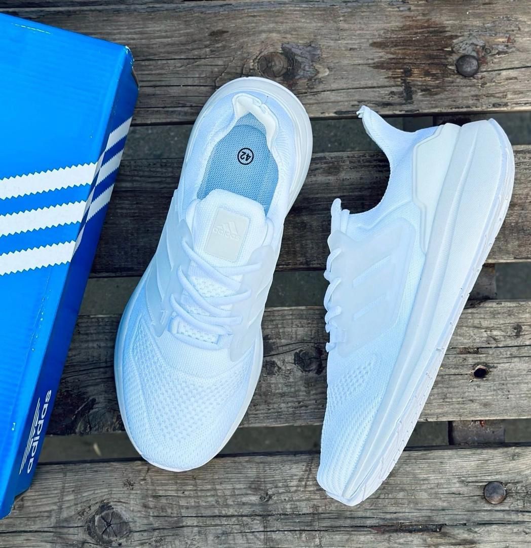 фото Мужские белые кроссовки Adidas 431087 оптом с доставкой
