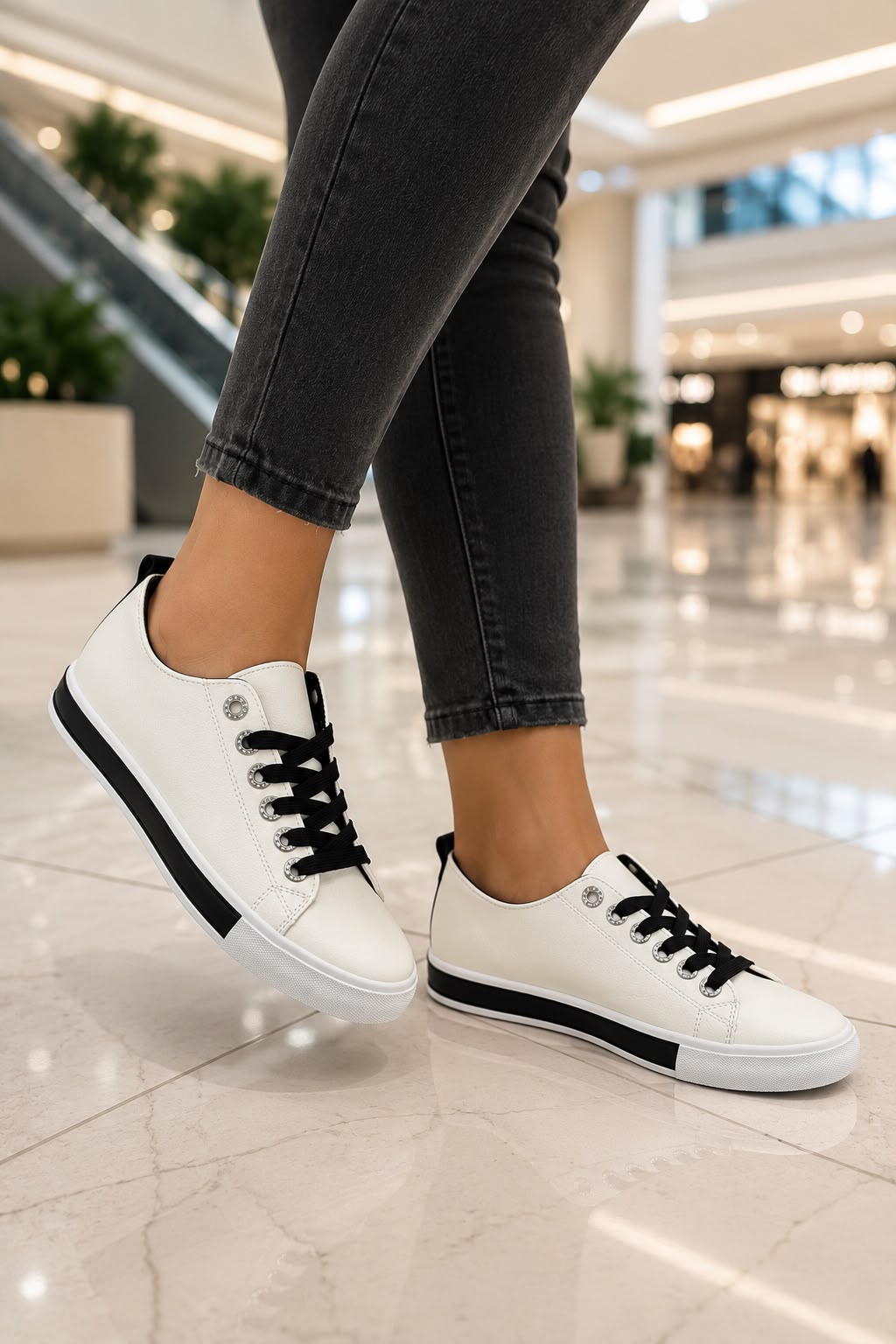 фото женские белые sneakers 955486 оптом
