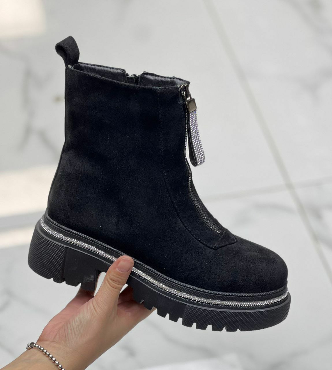 фото зимние ботинки для девочек оптом