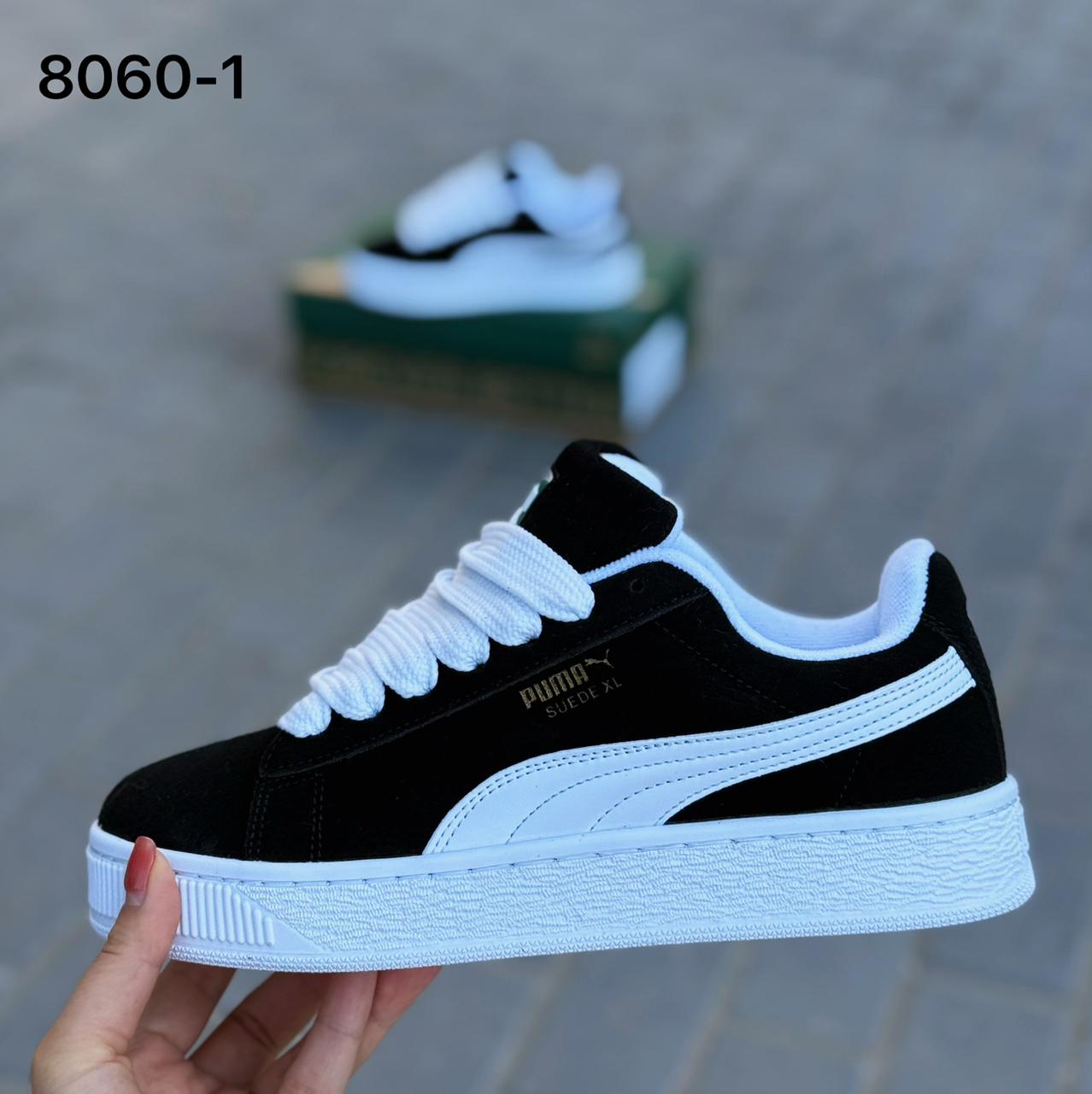 фото женские черные кроссовки puma suede xl 564689 оптом