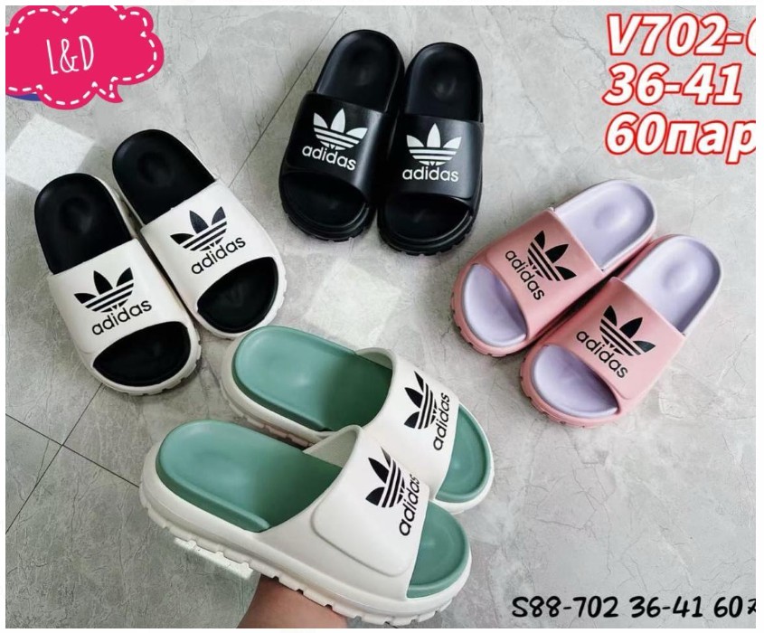 фото без выбора цвета летние женские тапочки оптом