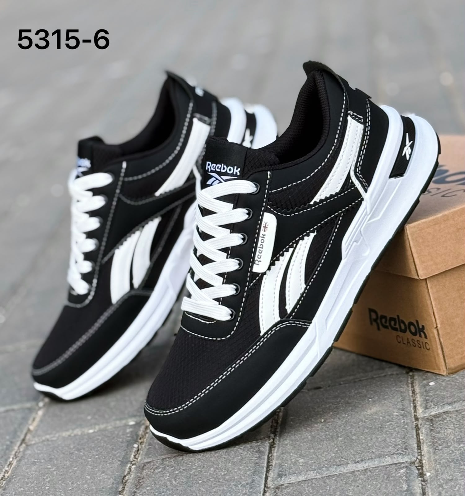 фото Мужские весенние кроссовки Reebok Classic 681756 оптом с доставкой