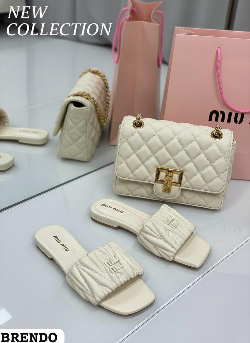 фото женские летние слайды miu miu 772364 оптом